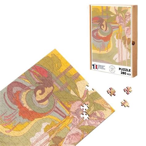 Puzzle Classique 280 pièces Art Nouveau Jardin Elegant Moderne