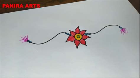draw  simple rakhi  kids raksha bhandhan special drawing