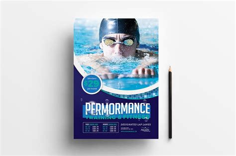 A4 Swimming Centre Poster Template In Psd Ai And Vector Brandpacks