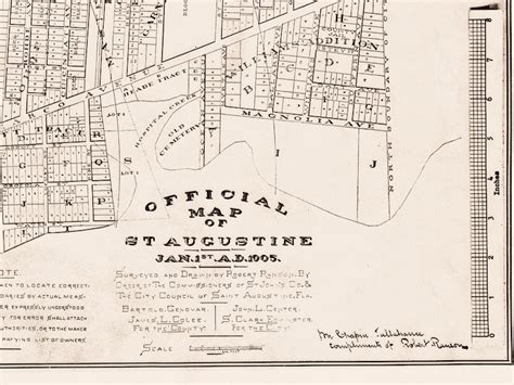 Vintage Map of St. Augustine Florida Old St. Augustine Map - Etsy