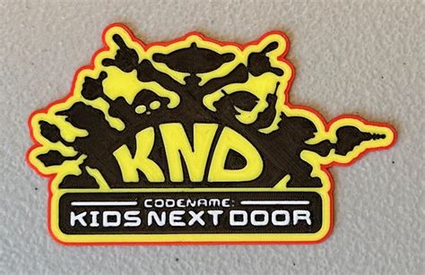 Multicolor Kids Next Door Logo Magnet By Wotfan69 Download Free Stl