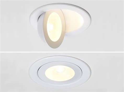 Maxxima 4 In Rotatable Ultra Thin Recessed LED Floating Gimbal