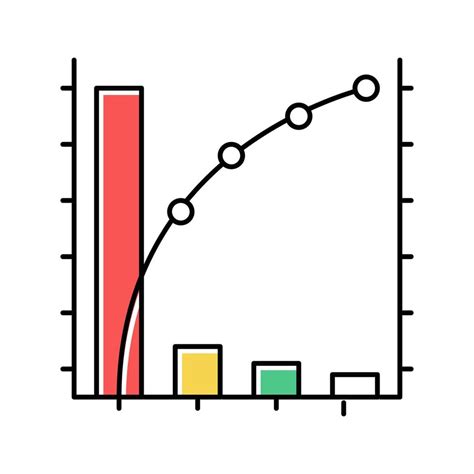 Pareto Chart Color Icon Vector Illustration 18993448 Vector Art At Vecteezy