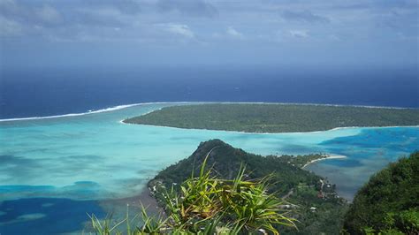 Vue Du Lagon Plage Tereia Maupiti Archipel De La Soci T