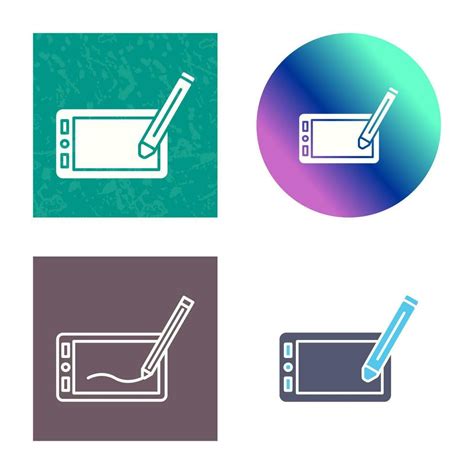 Drawing Tablet Vector Icon Vector Art At Vecteezy