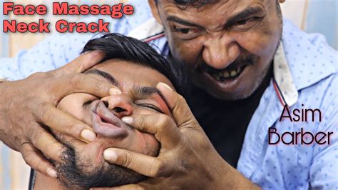 Head And Face Massage By Asim Barber Neck Cracking Intense Sleep