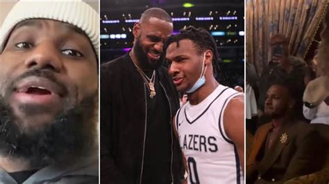 Lebron Bronny James Emotional Reaction To Getting Drafted By Lakers