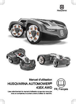 Husqvarna Automower X Awd Manuel D Utilisation