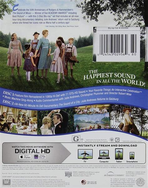 The Sound Of Music Th Anniversary Edition America Dvd