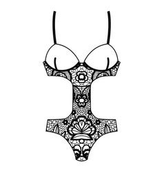 Body Lingerie Royalty Free Vector Image Vectorstock