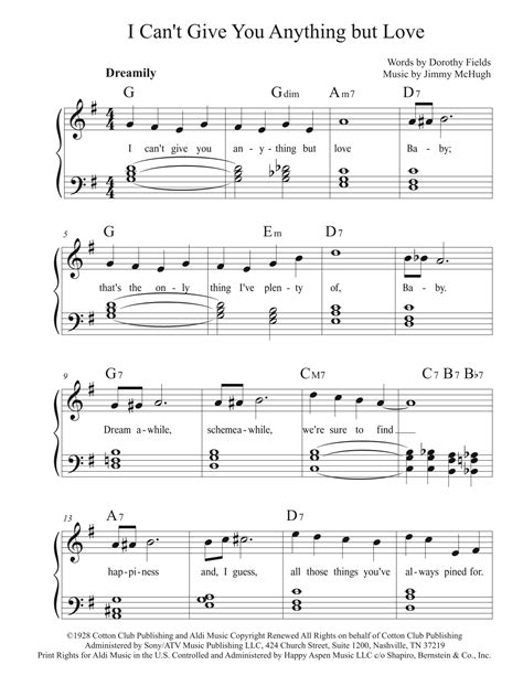 I Cant Give You Anything But Love Arr Pedro Bernardez Sheet Music