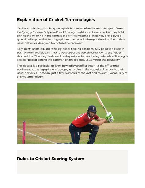 Ppt The Essential Guide Understanding The Laws And Rules Of Cricket