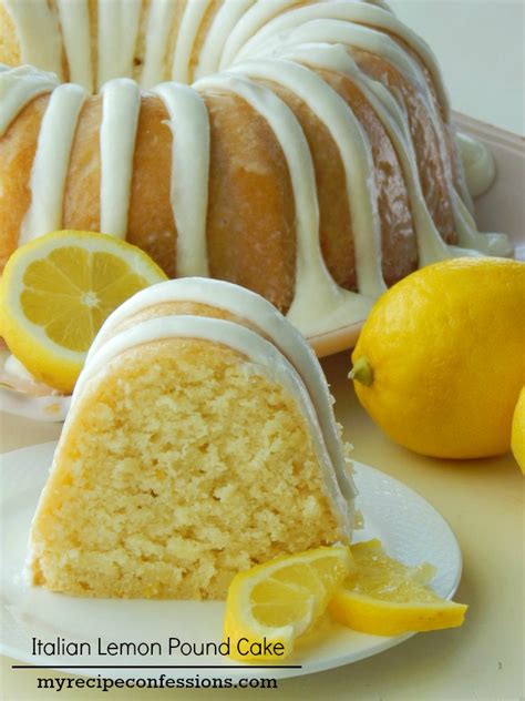 Italian Lemon Pound Cake - Special Cake and Cooking