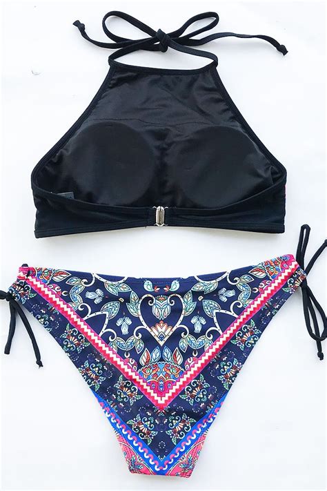 Cape S Story Print Bikini Set