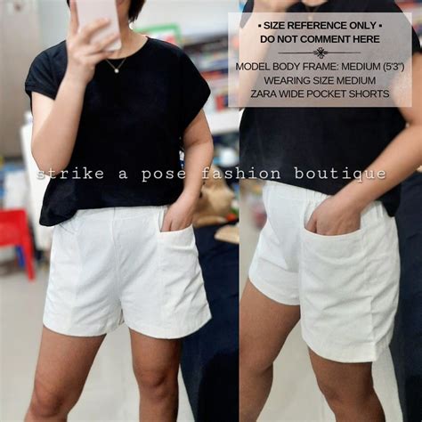 Zara Wide Pocket Shorts Cottongarterized Womens Fashion Bottoms Shorts On Carousell