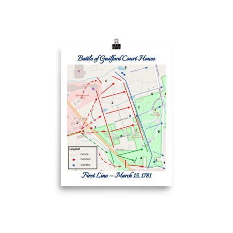 Guilford Courthouse Battle Map