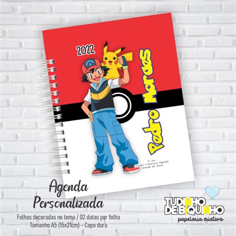 Agenda Escolar Pokemon Tudinho De Biquinho