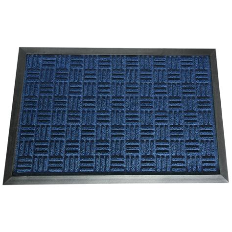 Rubber Cal Wellington 4 Ft X 6 Ft Blue Rectangular Indoor Utility Mat In The Mats Department At