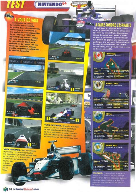 Scan Of The Review Of F 1 World Grand Prix Ii Published In The Magazine