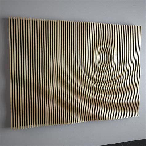 Parametric Wall Art The Waves Cnc Cutting File Etsy