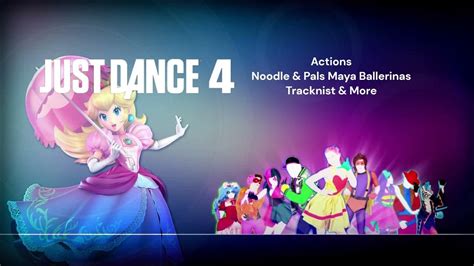 Just Dance 4 Actions Edition Tracknist Youtube