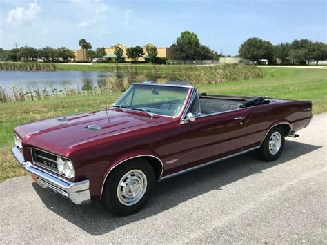 1964 Gto Convertible PHS Documented Tri Power 4 Speed Original Low Mile