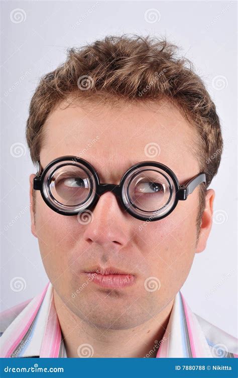 Nerd Thinking Stock Photo Image Of Face Dork Green 7880788