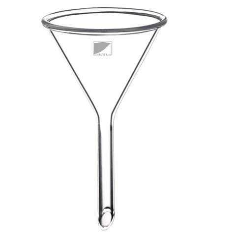 Octa Borosilicate Glass Funnel 2 Inches 50mm For Laboratory Use Borosilicate Glassware For