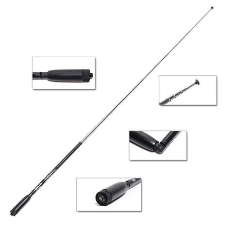 Srh Telescopic Antenna Sma Female Male Bnc Mhz Mhz Wide Band