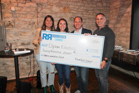 Round Rock Chamber Awards Elysium Robotics a $20,000 Grant from the
