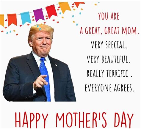 Tinesa Donald Trump Mothers Day Card Sticker Mug Good