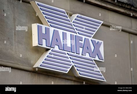 Halifax Bank Sign Logo Stock Photo Alamy