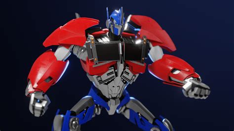 Optimus Prime Transformers Prime Rig 3d Model By Billnguyen1411