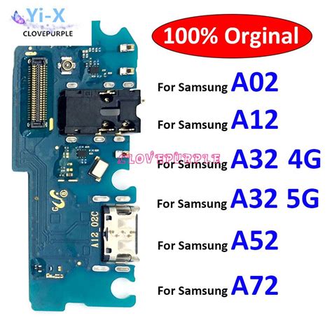 Buy Original Charger Board Pcb Flex For Samsung Galaxy A12 A52 A72 A02 A32 4g 5g A02s Usb Port