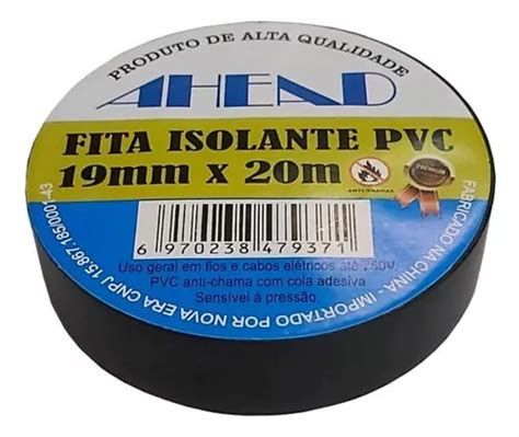 Kit de 10 cintas aislantes ignífugas de PVC de 19 mm x 20 m color