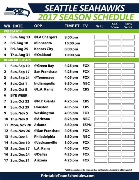 The 25+ best Seahawks schedule ideas on Pinterest | Seattle seahawks ...