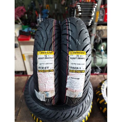 ยาง Dunlop Scoot Smart2 120 70 15 140 70 14 Shopee Thailand