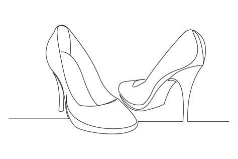 Heel Shoe Drawing