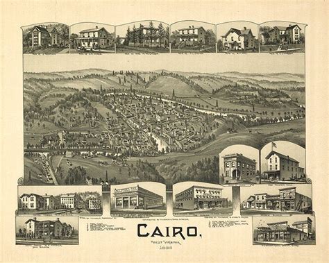 Map of Cairo, Ritchie County, West Virginia WV. 1899. Vintage ...