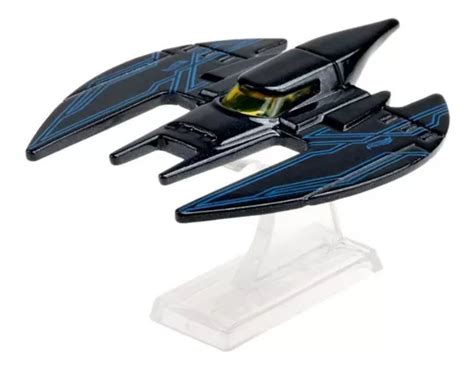 Hot Wheels Mattel Batman Nave Batplane Metal Con Base