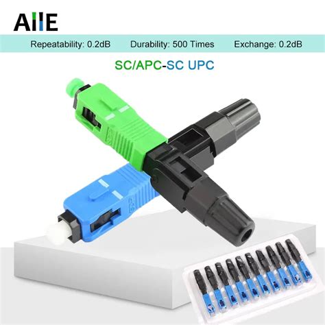 Ftth Sc Single Mode Fiber Optic Sc Apc Fast Connector Fiber Optic Quick