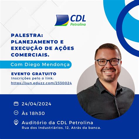 Palestra gratuita sobre Planejamento e Execução de Ações Comerciais