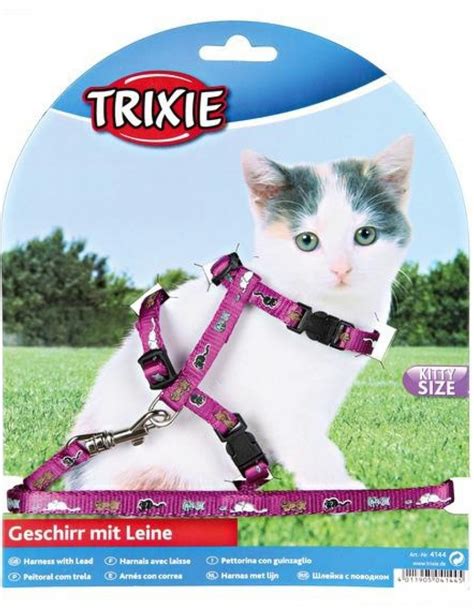 Шлейка для котят Trixie с поводком из нейлона в Санкт-Петербурге