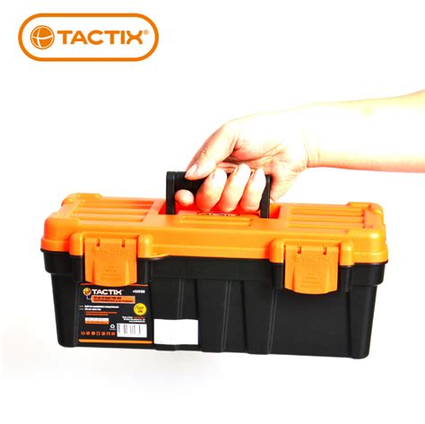 Купить Бокс для инструментов tactix拓为320130塑料工具箱13寸多层家用多功能手提美术玩具整理 в ...