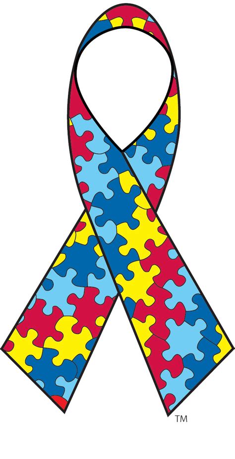 Autism Awareness Ribbon Vector Clipart Best