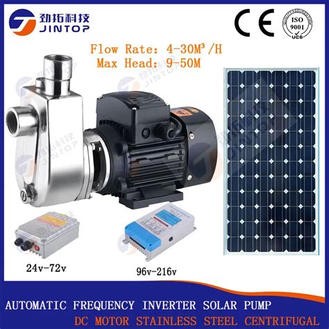 Model Jtzw20 40s 1500 Jintop Solar Pump 2 Years Warranty Dc380v