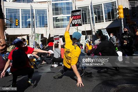 Demonstrators Dance As They Protests Outside The Pennsylvania News