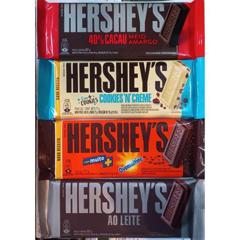 2 Chocolatebarra Hersheys 77g Cada Varios Sabores Shopee Brasil