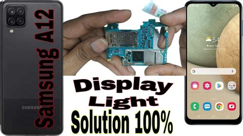 Samsung A12 Display Light Solution100samsung A125f Light Problem Youtube