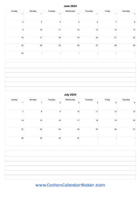 July 2024 To June 2024 Calendar Template Zonda Sarina